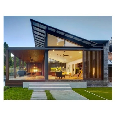 Diseño moderno Sala de sol Veranda de vidrio Casa de aleación de aluminio con techo de vidrio templado