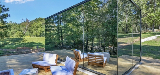 Casas de cristal de acero con doble acristalamiento de doble acristalamiento de acero de doble acristalamiento Casas de cristal con solarium para exteriores