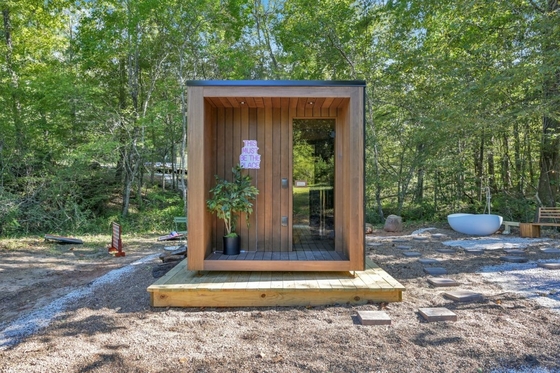 Casas de cristal de acero con doble acristalamiento de doble acristalamiento de acero de doble acristalamiento Casas de cristal con solarium para exteriores