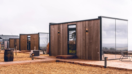 Invernadero de vidrio templado octogonal para jardinería ecológica y vida al aire libre