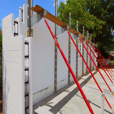 El sistema de frenado de pared ICF es un frenado de acero con frenados ajustables de longitud 3000 mm de espesor 2 mm