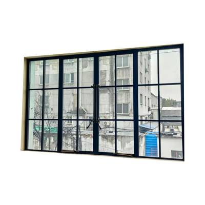 Ventanas de vidrio de aluminio resistentes a la intemperie asequibles / puertas de acero resistentes al fuego con fácil instalación