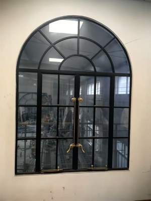 Ventanas de vidrio de aluminio resistentes a la intemperie asequibles / puertas de acero resistentes al fuego con fácil instalación