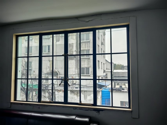 Ventanas de vidrio de aluminio resistentes a la intemperie asequibles / puertas de acero resistentes al fuego con fácil instalación