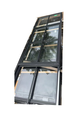 Ventanas de vidrio de aluminio resistentes a la intemperie asequibles / puertas de acero resistentes al fuego con fácil instalación
