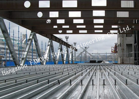 Decking galvanizado 0.8-1.5m m alternativo del metal Q345 de Bondek