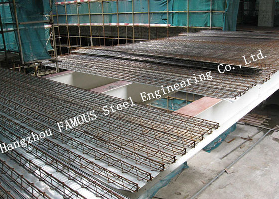 El Decking galvanizado HRB500E del piso del metal del 11.8m reforzó el braguero de la barra de acero, Decking concreto del piso de 0.5m m
