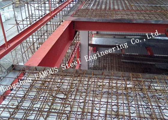 El Decking galvanizado HRB500E del piso del metal del 11.8m reforzó el braguero de la barra de acero, Decking concreto del piso de 0.5m m
