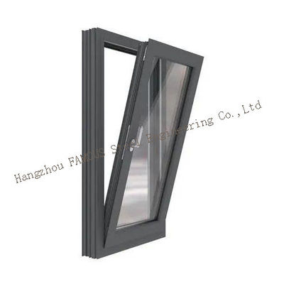 Tormenta de aluminio minimalista moderna Windows de 70 series, inclinación y vuelta Windows de 5m m 9A 5m m