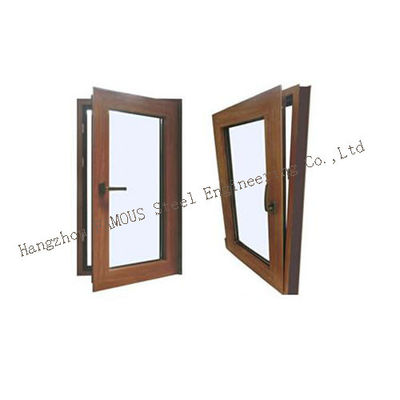 Tormenta de aluminio minimalista moderna Windows de 70 series, inclinación y vuelta Windows de 5m m 9A 5m m