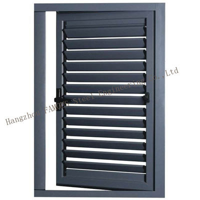 Ventana de aluminio modificada para requisitos particulares de la lumbrera de la persiana para el retrete/el cuarto de baño
