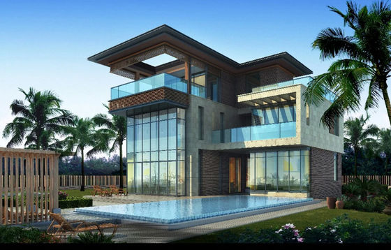 Equipos caseros modernos portátiles del marco de acero ISO3834, equipos de acero galvanizados de la casa modular