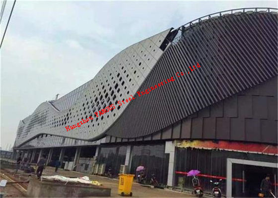 El revestimiento antioxidante del metal del aluminio de la prenda impermeable 2m m, 3m m acanaló el revestimiento de aluminio