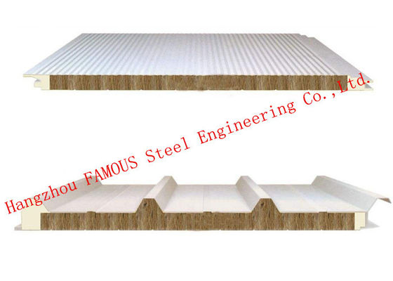 Los paneles de pared reciclados de bocadillo de Rockwool 100m m 1150m m