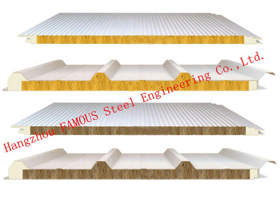 Los paneles de pared reciclados de bocadillo de Rockwool 100m m 1150m m