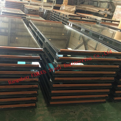 ventana de vidrio de aluminio del marco de 6m m 12A 6m m