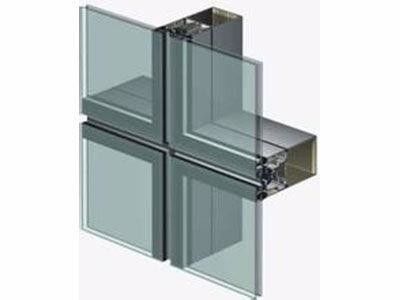 Tipo de aluminio pared de la pared de cristal 120 del marco invisible de cortina de cristal