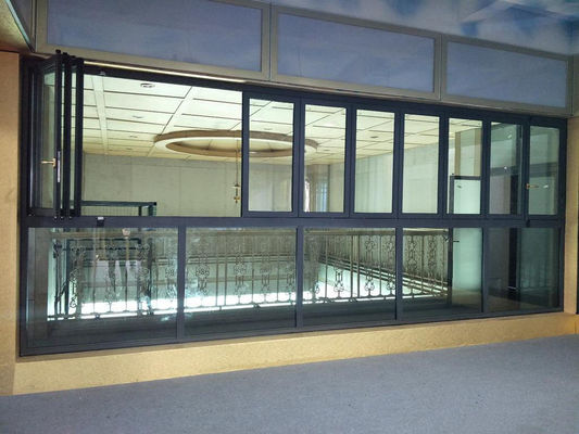 Tormenta de aluminio Windows de la prueba del huracán que dobla la abertura vertical