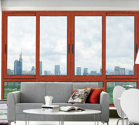 Superficie de desplazamiento de cristal aislada moderna de Windows PVDF del marco de aluminio