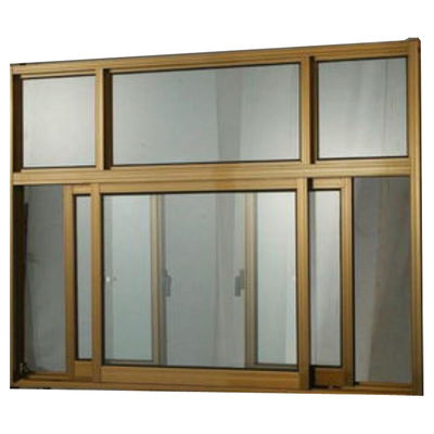 Superficie de desplazamiento de cristal aislada moderna de Windows PVDF del marco de aluminio