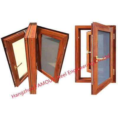 Atenuación de aluminio esmaltada doble del fuego de la ventana de desplazamiento