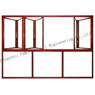 Radiación térmica de aluminio de cristal de Windows del marco del oscilación del cargamento del fuerte viento
