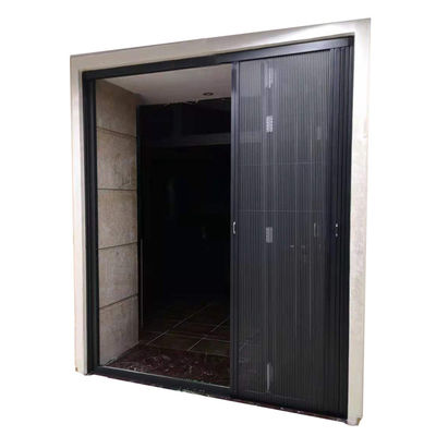 Las puertas de entrada de cristal anodizadas de la atenuación de aluminio del fuego balancean abierto