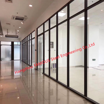División de cristal doble del marco de aluminio desmontable del OEM insonora