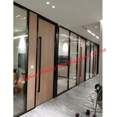 Grueso de cristal modular de la división 8m m de la oficina del panel de la melamina solo