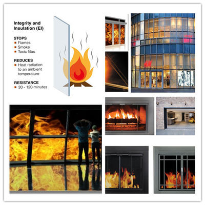 6060 grado insonoro de aluminio resistente al fuego de la pared de cristal 6063 T5