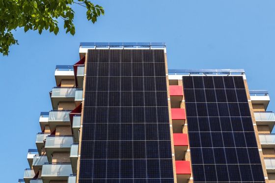 T5 módulos solares del grado BIPV picovoltio para el sistema ventilado de la fachada