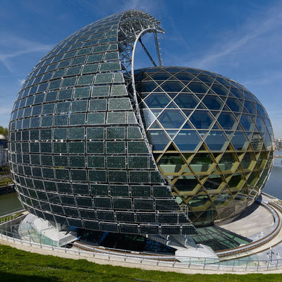 El tejado integrado edificio fotovoltaico de la pared de cortina del sistema de BIPV montó el vidrio solar del picovoltio