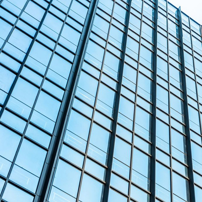 Pared de cortina aislada de cristal moderada reflexiva baja de E para el edificio comercial