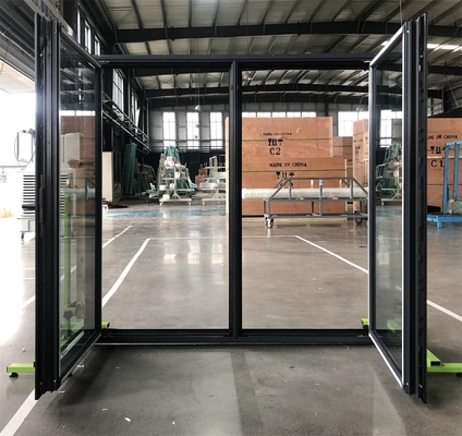 Rotura termal Windows de desplazamiento de aluminio con el vidrio doble