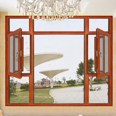 El ladrón Proof Glazed Double Windows de aluminio de cristal moderó