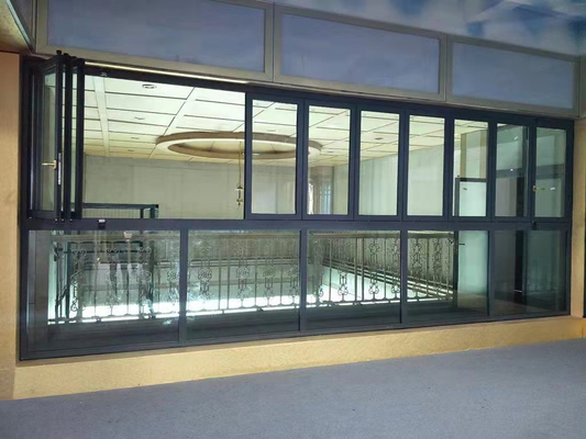 Ventana de imagen francesa del marco con el vidrio moderado transparente del capítulo de aluminio