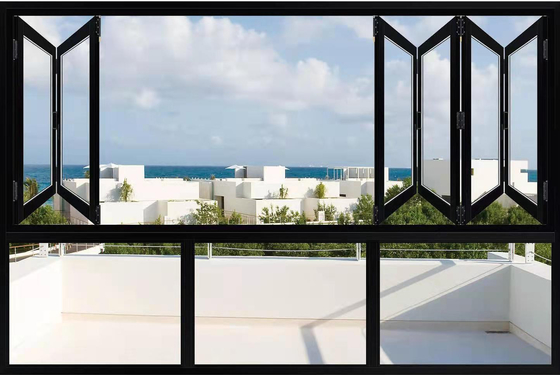 Ventana de imagen francesa del marco con el vidrio moderado transparente del capítulo de aluminio