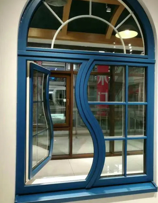 Estructura quebrada del puente 	Vidrio moderado doble de aluminio de Windows de la tormenta