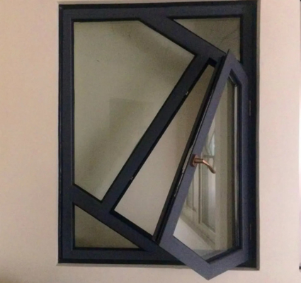 Estructura quebrada del puente 	Vidrio moderado doble de aluminio de Windows de la tormenta