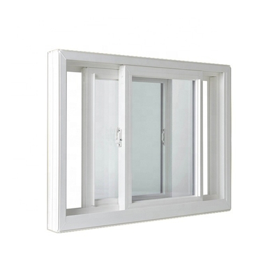 Ventana de desplazamiento de cristal de la tormenta del vinilo del doble de aluminio de Windows