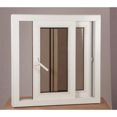 Ventana de desplazamiento de cristal de la tormenta del vinilo del doble de aluminio de Windows