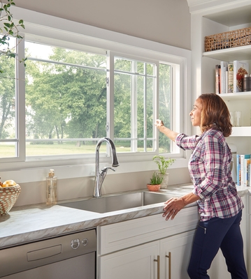 Ventana de desplazamiento de cristal de la tormenta del vinilo del doble de aluminio de Windows