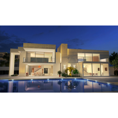 Cartilla constructiva modular del cinc de marco de acero de los equipos prefabricados de la casa