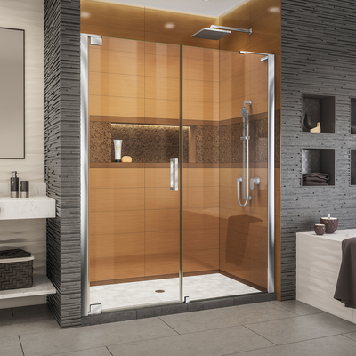Vidrio doble del pivote de la puerta Frameless de aluminio moderna de la ducha