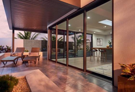 Puerta de cristal de desplazamiento de aluminio aislada silenciosa para el exterior residencial