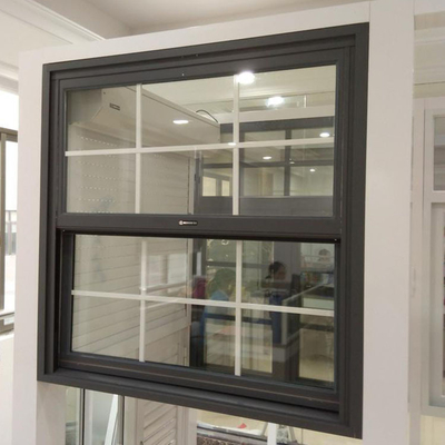 Vertical de cristal moderada insonora que desliza el solo doble de aluminio Hung Window Thermal Break