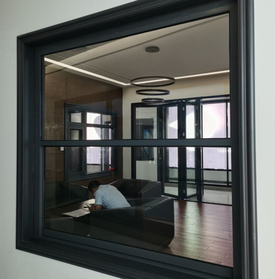 Vertical de cristal moderada insonora que desliza el solo doble de aluminio Hung Window Thermal Break