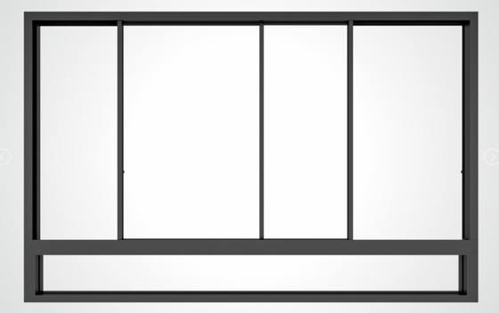 Modernos modificados para requisitos particulares pulverizan seguridad de aluminio de capa de la ventana de desplazamiento la alta antirrobo