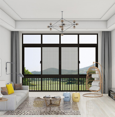 Impacto de aluminio Windows de desplazamiento del huracán de la rotura termal con el vidrio doble