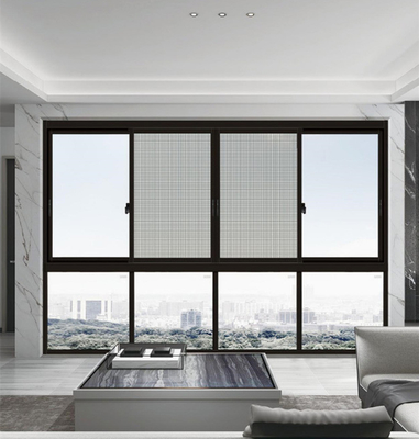 Impacto de aluminio Windows de desplazamiento del huracán de la rotura termal con el vidrio doble